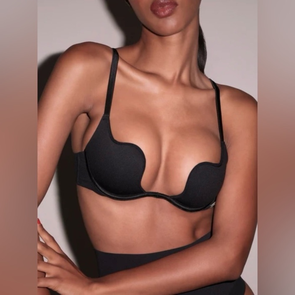 NWT Fleur du Mal Le Stretch Micro Seduce U-Plunge Push Up Bra 34C